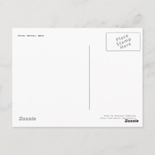 Girona Postcard Postkarte (Rückseite)