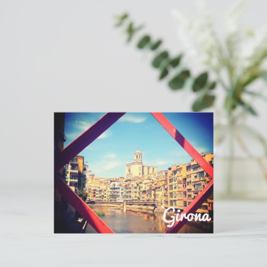 Girona Postcard Postkarte (Stehend Vorderseite)