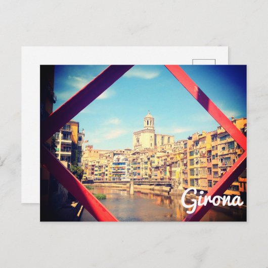 Girona Postcard Postkarte (Vorne/Hinten)