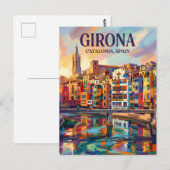 Girona Spanien Postkarte (Vorne/Hinten)