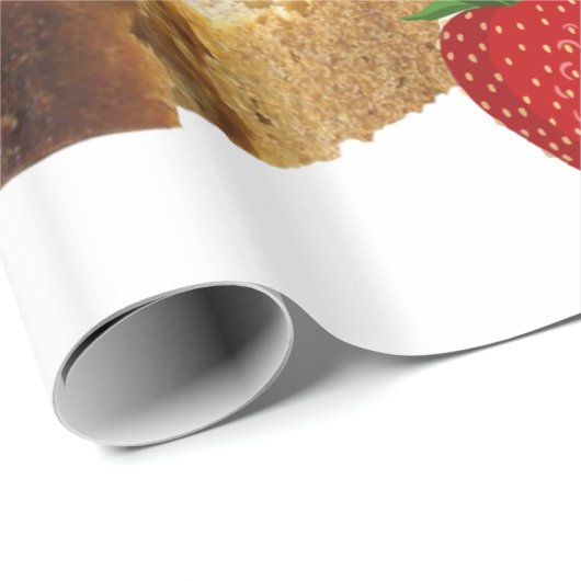 Giropapier, Erdbeermarmelade, Toast Geschenkpapier (Rolleneckpunkt)