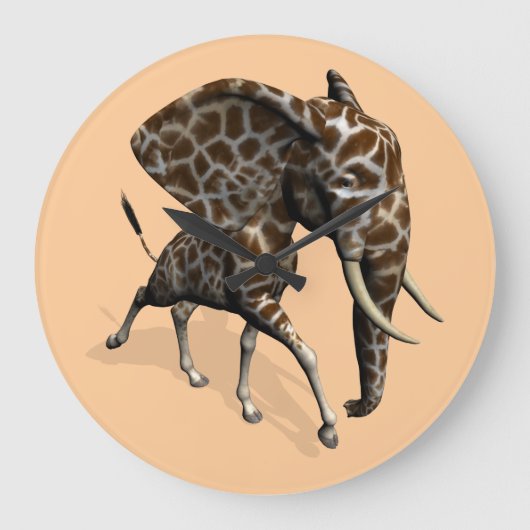 Girphant oder Eleffe Große Wanduhr (Vorderseite)
