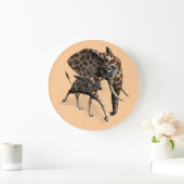 Girphant oder Eleffe Große Wanduhr (Zuhause)