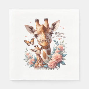 Girrafe Mütter Day Serviette