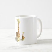 Girrafe und Baby Giraffe Kaffeetasse (VorderseiteRechts)