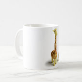 Girrafe und Baby Giraffe Kaffeetasse (Vorderseite Links)