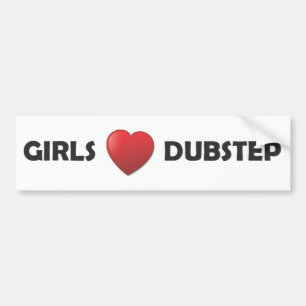 Girsl Herz Dubstep Autoaufkleber