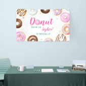 Giry Pink Aquamarin Pastel Donut Erwachsen Kinderg Banner (Messeveranstaltung)