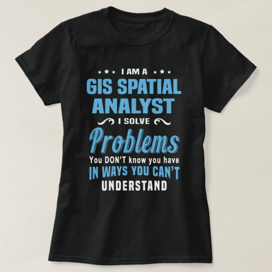 GIS Geoanalyst T-Shirt (Design vorne)