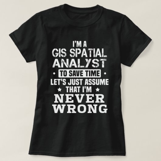 GIS Geoanalyst T-Shirt (Design vorne)
