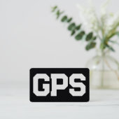 GIS GPS Services Premium Visitenkarte (Stehend Vorderseite)