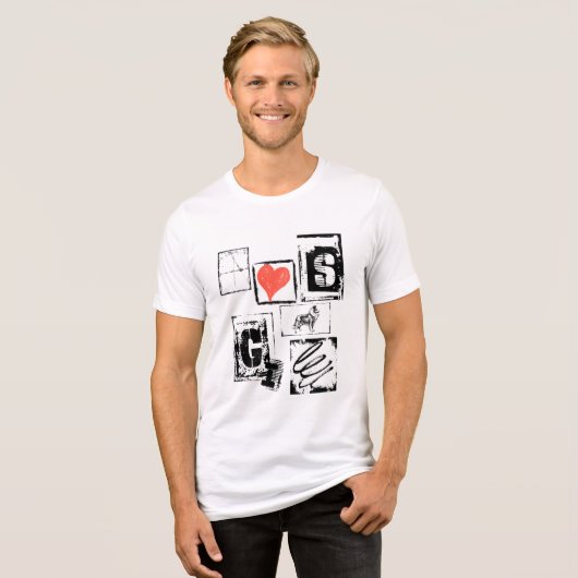 GIS Herz RT1 Tri-Blend Shirt (Vorderseite voll)