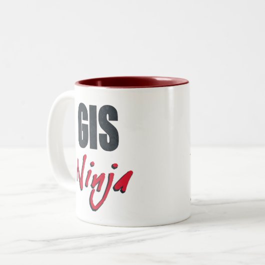 GIS Ninja Tasse (Vorderseite Links)