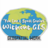 GIS/Surveyor Sticker - fun label (Vorderseite)