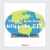 GIS/Surveyor Sticker - fun label (Blatt)