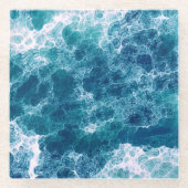 Gischt Glasuntersetzer (Vorderseite)