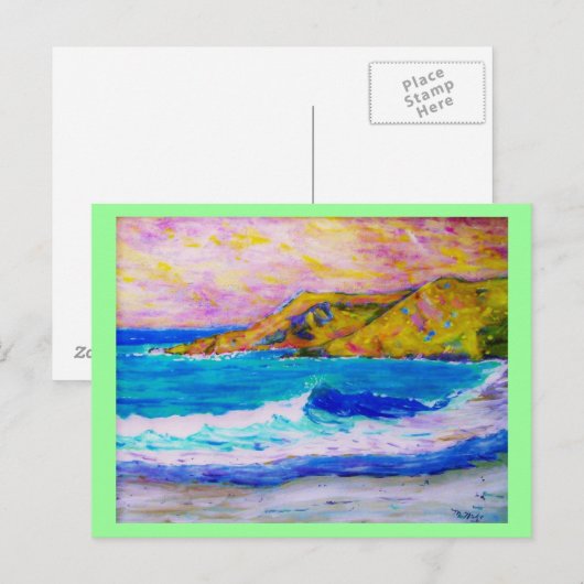 Gischt Postkarte (Vorne/Hinten)