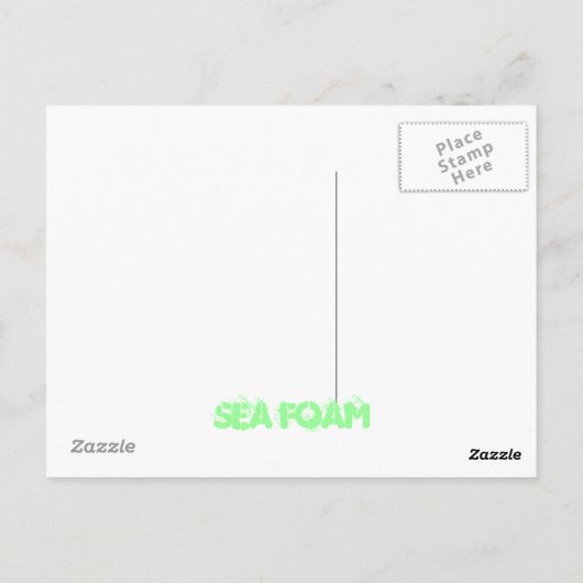 Gischt Postkarte (Rückseite)