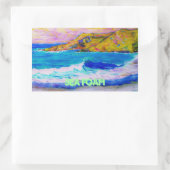 Gischt Rechteckiger Aufkleber (Tasche)