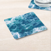 Gischt Rechteckiger Pappuntersetzer (angewinkelt)