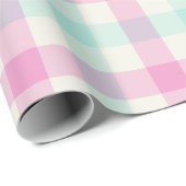 Gischt Zucker Gingham - Geschenkpapier (Rolleneckpunkt)