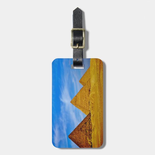 Giseh-Pyramiden Gepäckanhänger (Vorderseite vertikal)