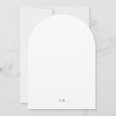 Giselle Classic Monogram Elegant Wedding Einladung (Rückseite)