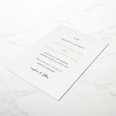 Giselle Classic Monogram Elegant Wedding Folieneinladung (Gedreht)