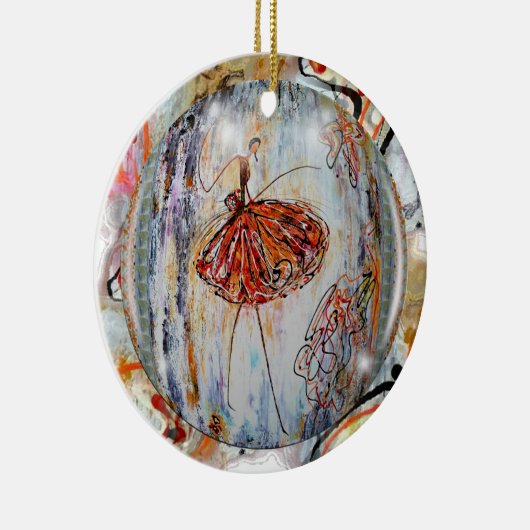 Giselle Keramik Ornament (Rechts)