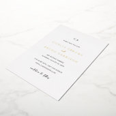 Giselle Monogram Elegant Wedding Save the Date Folieneinladung (Gedreht)