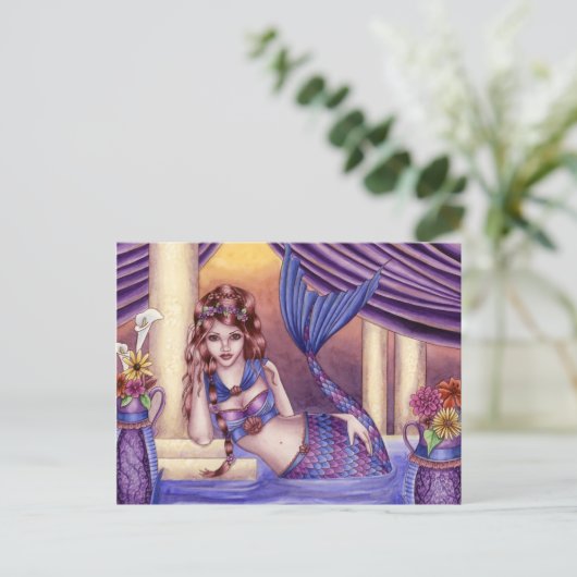 Giselle - Roman Mermaid Postcard Postkarte (Stehend Vorderseite)