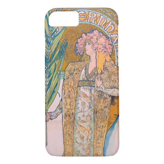 Gismonda, Sarah Bernhardt, Mucha Case-Mate iPhone Hülle (Rückseite)
