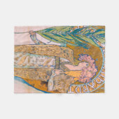 Gismonda, Sarah Bernhardt, Mucha Fleecedecke (Vorderseite (Horizontal))