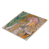 Gismonda, Sarah Bernhardt, Mucha Fliese (Seite)