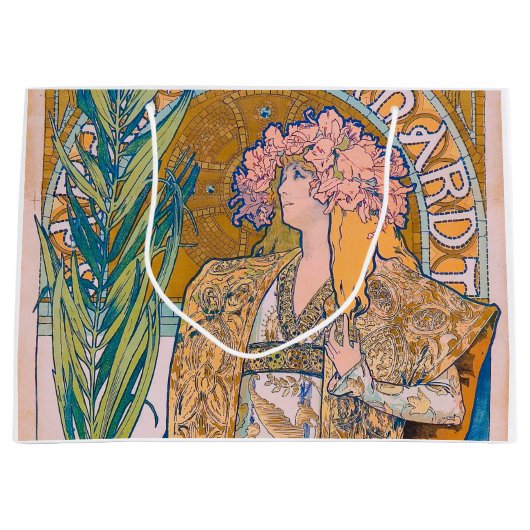 Gismonda, Sarah Bernhardt, Mucha Große Geschenktüte (Vorderseite)