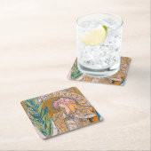 Gismonda, Sarah Bernhardt, Mucha Rechteckiger Pappuntersetzer (Vor Ort)