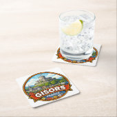 Gisors France  Rechteckiger Pappuntersetzer (Vor Ort)