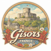 Gisors Frankreich Aufkleber (Vorderseite)