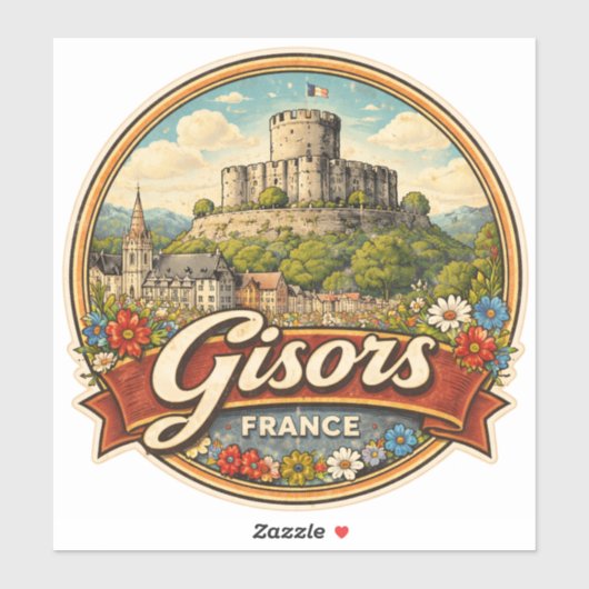 Gisors Frankreich Aufkleber (Blatt)