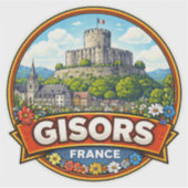 Gisors Frankreich  Aufkleber (Vorderseite)