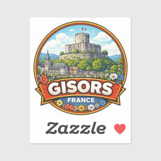 Gisors Frankreich  Aufkleber (Blatt)