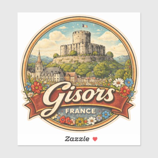 Gisors Frankreich Aufkleber (Blatt)