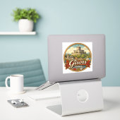 Gisors Frankreich Aufkleber (Laptop auf Schreibtisch)