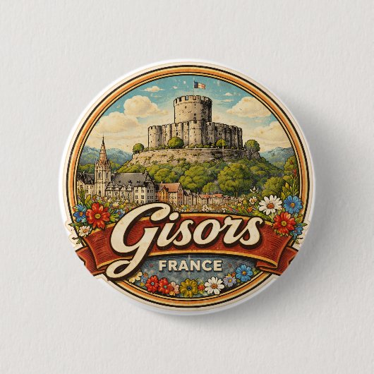 Gisors Frankreich Button (Vorderseite)