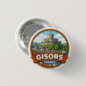 Gisors Frankreich  Button (Vorne & Hinten)