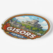 Gisors Frankreich  Pappteller (Schrägansicht)
