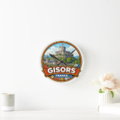 Gisors Frankreich  Runde Wanduhr (Zuhause)