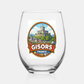 Gisors Frankreich Weinglas Ohne Stiel (Vorderseite)