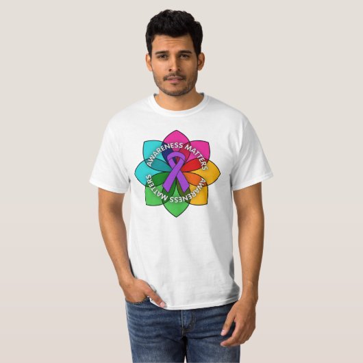 GIST Cancer Awareness Matters Petals T-Shirt (Vorne ganz)