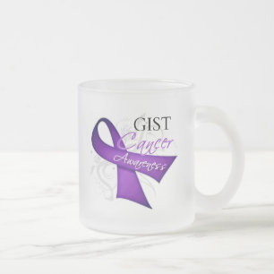 GIST-Krebsbewusstsein mit Scrollband Mattglastasse